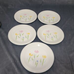 5 STUDIO NOVA VILLAGER FRESH MINT Dinner Plates, JF004